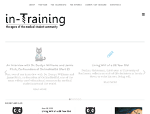 Tablet Screenshot of in-training.org